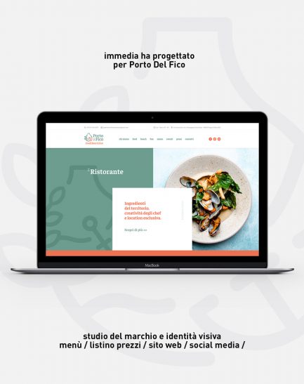 sito di porto del fico visto da macbook