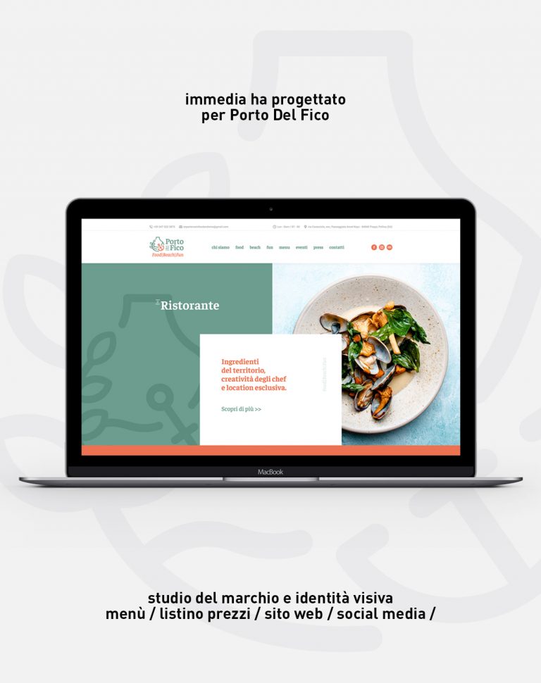 porto del fico sito di porto del fico visto da macbook