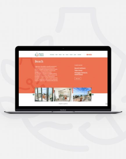 sito di porto del fico visto da macbook